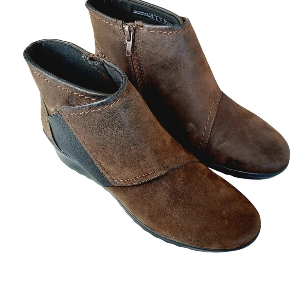 Clarks dark brown
